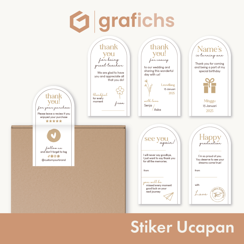 

Stiker Ucapan Round Top GISU25-30 by Grafichs