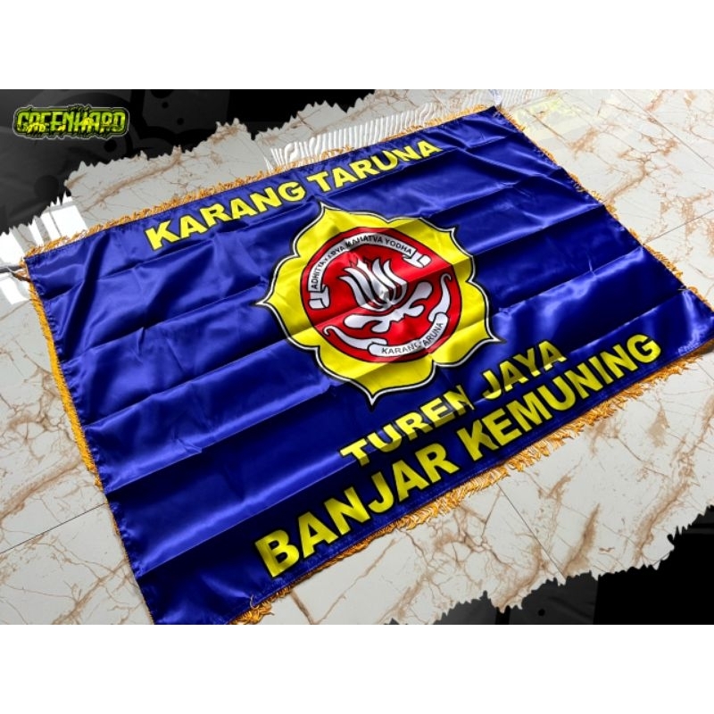 MINI FLAG UK. 1 X 1 M |1 X 1,5 | 1,2 X 0,8 M | RUMBAI KUNING | KAIN SATIN & KAIN TC IMPORT