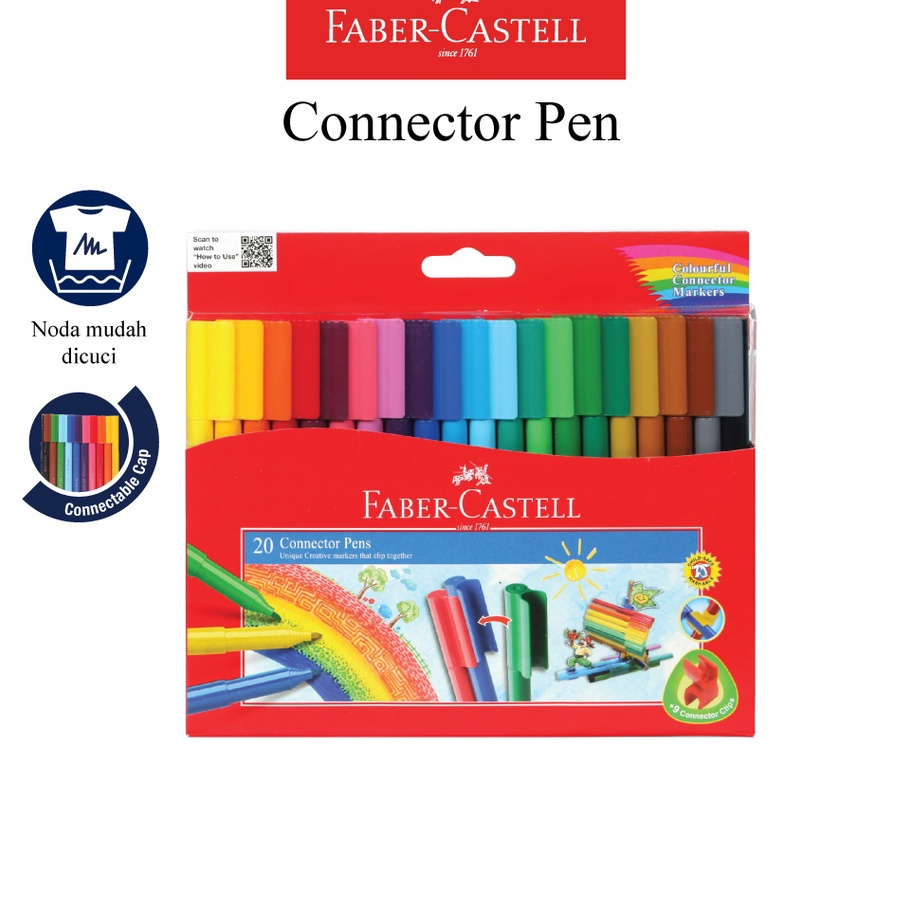 

FG2 Konektor Pen Faber Castell Spidol Warna Kemasan 2 Warna Connector Pen 2 Untuk Mewarnai
