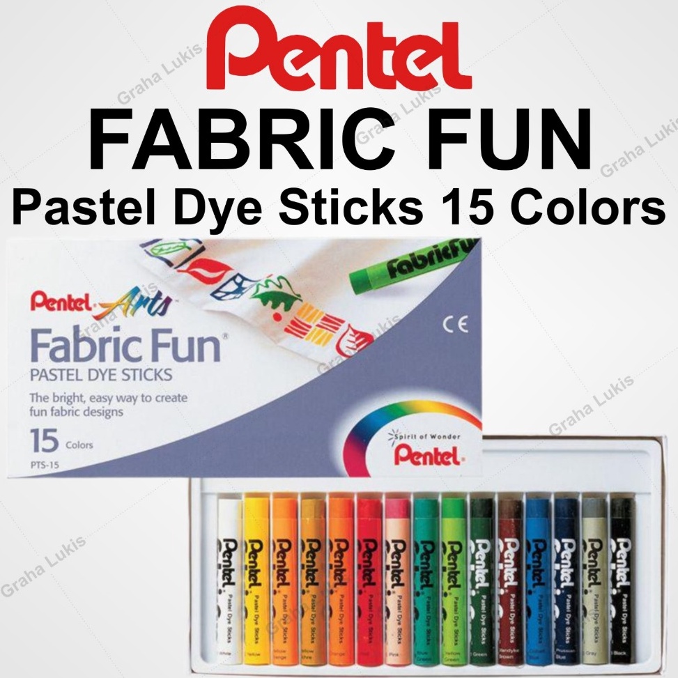 

ART Y9X7 Pentel Fabric Fun 15 Colors