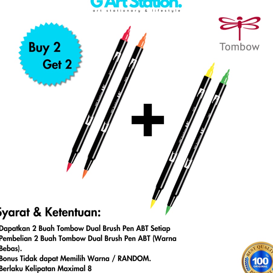 

FG2 TOMBOW ABT Dual Brush Pen BUY 2 GET 2