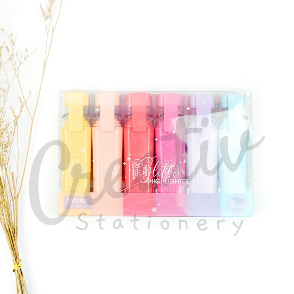 

ART G6I2 JOYKO Highlighter Metallic Colors Penanda JOYKO Warna Glitter Hl866