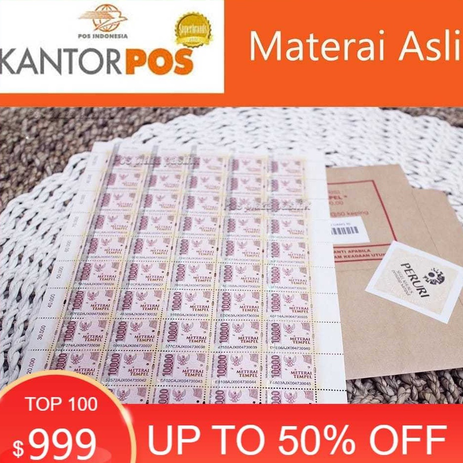 

ART T4V8 Materai 1 Asli Pos Indonesia Meterai Matrai Perangko 1 pcs