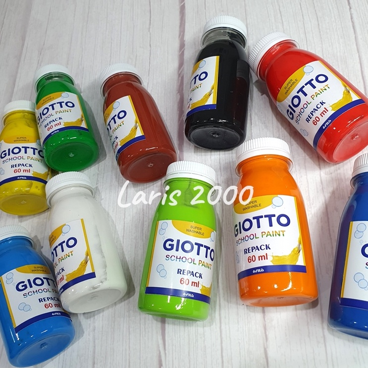

ART J8W8 12 Warna Giotto School Paint 5ml Cat Air Washable