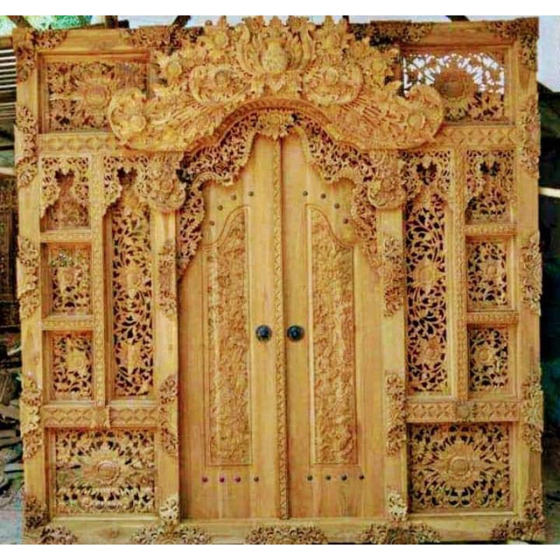 pintu gebyok ukiran bali