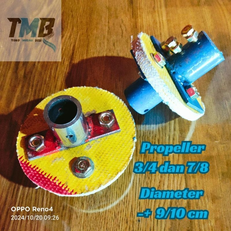 Plendes (Propeller) Kohol Sambungan Mesin 3/4 Inchi (19 mm) dan 7/8 Inchi (22 mm) Gearbox  Sambungan