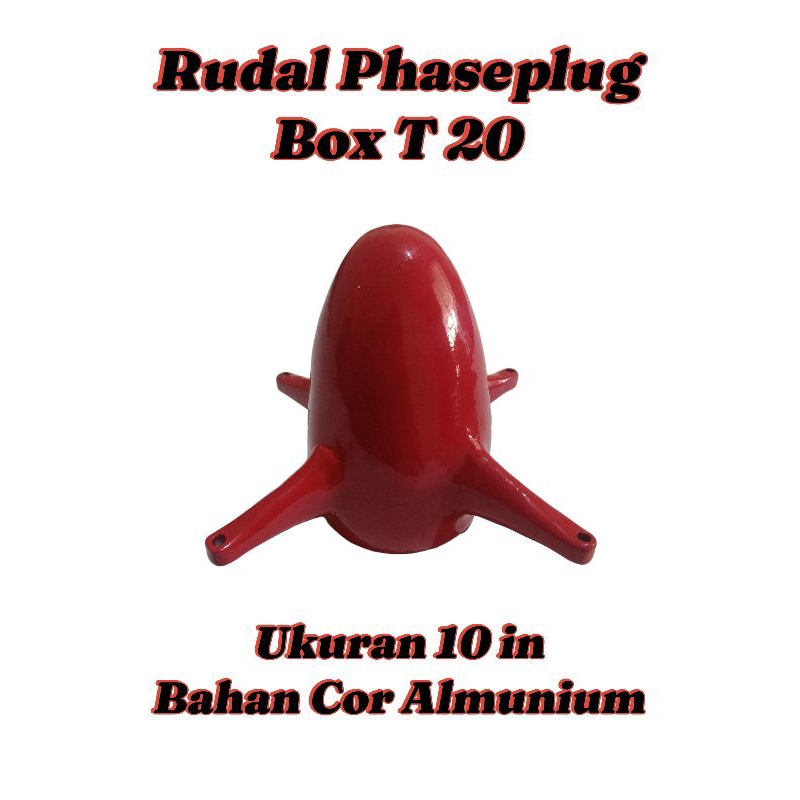 RUDAL/PHASEPLUG UNTUK SPEAKER 10 IN UNTUK BOX GC BOX T24 N ( WARNA MERAH )