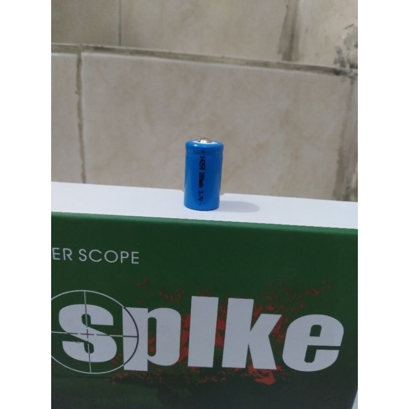 Baterai 14250  untuk laser Spike laser senapan Spike Baterai charger/cas