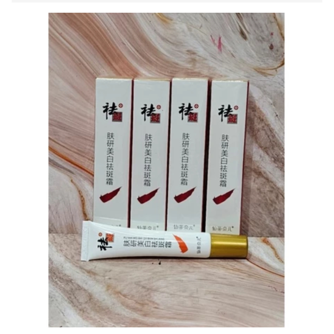 FU YAN MEI BAI QU BAN SHUANG SALEP FLEX 20 GR MENGHILANGKAN FLEK HITAM PEMUTIH KULIT