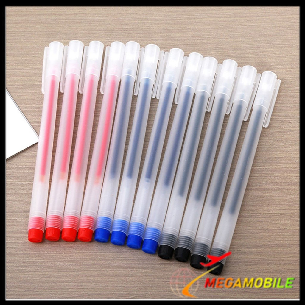 

MM - Pulpen Gel 0.5mm Bolpoin Pena Pulpen Tinta Gel Cair Pena Transparant Pen Gel