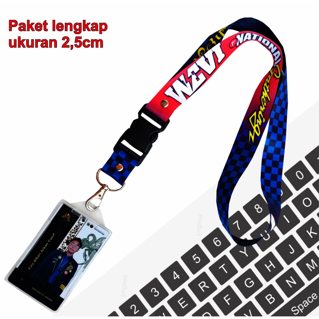 

paket lengkap lanyard uk 2,5cm