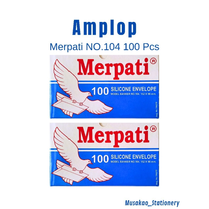 

Amplop Putih / Amplop Merpati Isi 100 Pcs Ukuran Tanggung 152 mm × 90 mm