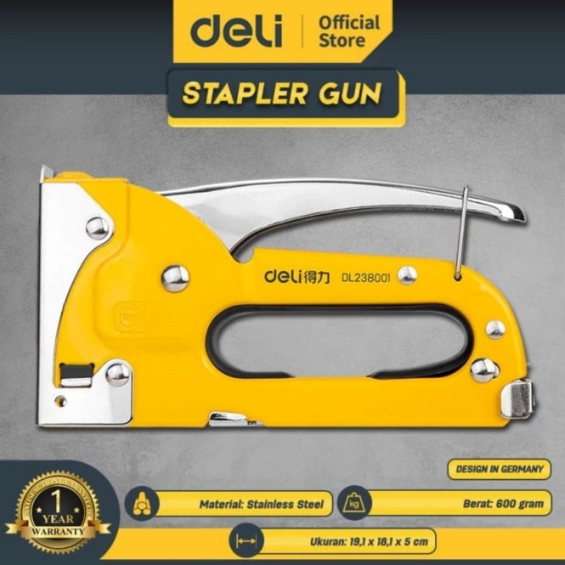 

Deli Stapler Gun / Staples Tembak 4-8mm Perkakas EDL238001