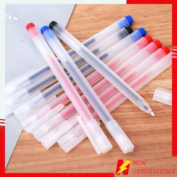 

NGZ Pulpen Gel 0.5mm Bolpoin Pena Pulpen Tinta Gel Cair Pena Transparant Pen Gel