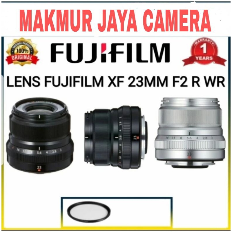 LENSA FUJIFILM 23MM F2 R WR  LENSA FIX FUJIFILM ORIGINAL