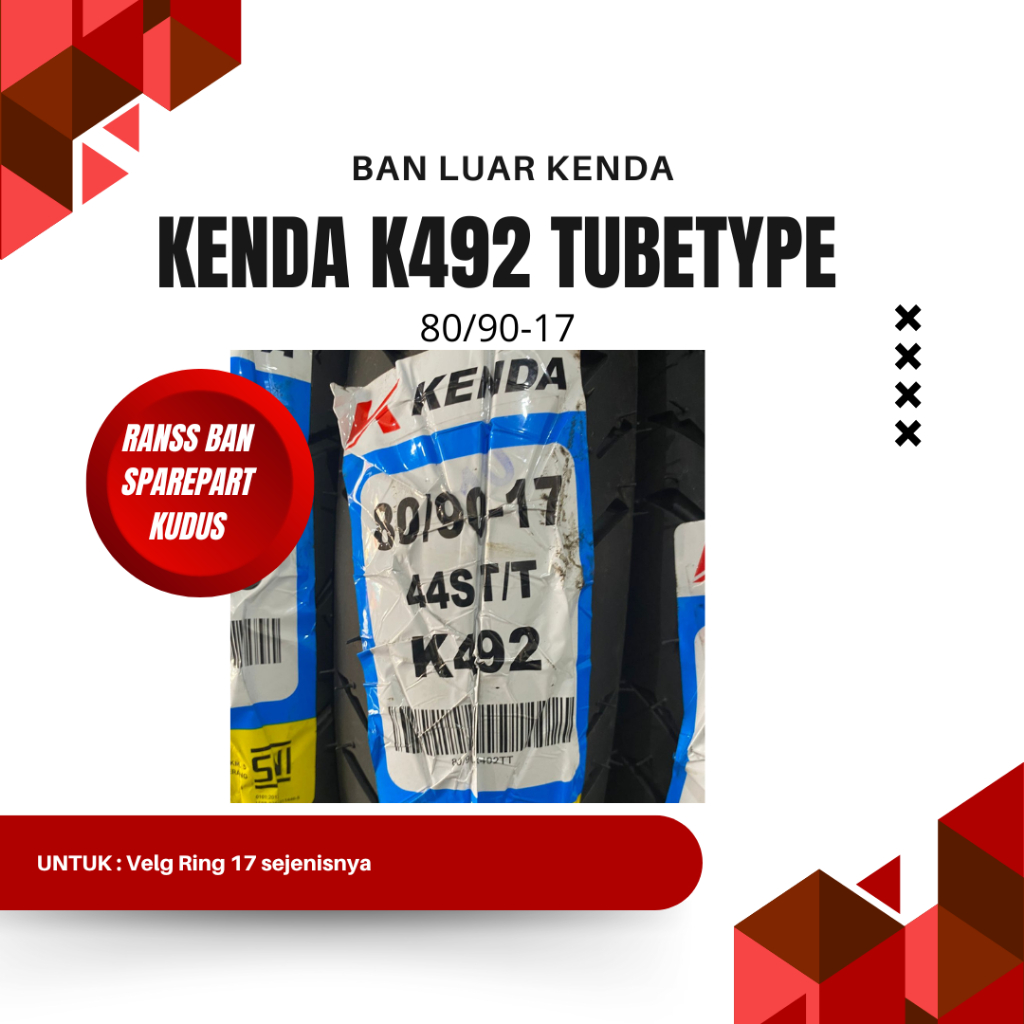 BAN LUAR KENDA K492 80/90-17