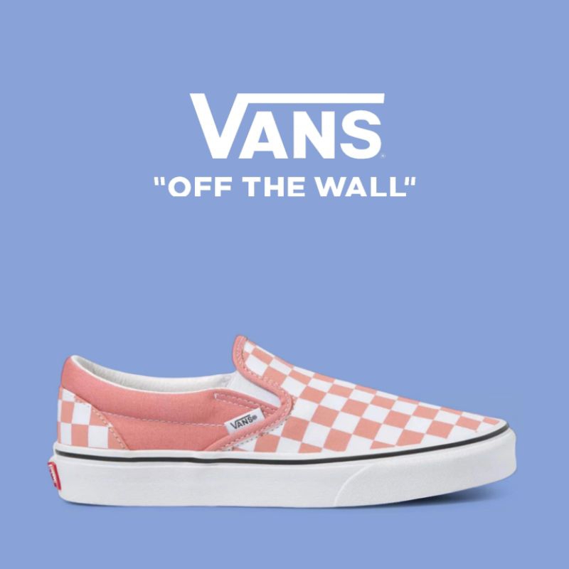 VANS SLIP ON CLASSIC ROSSETE PINK/TRUE WHITE ORIGINAL100%