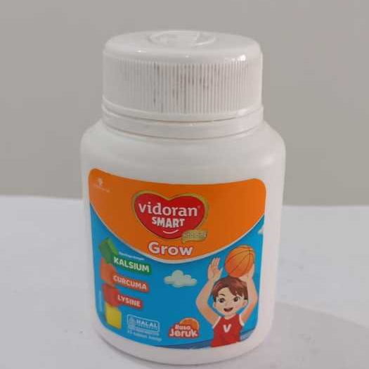 VIDORAN SMART VITAMINS GROW RASA JERUK 1 BOTOL ISI 25 TABLET