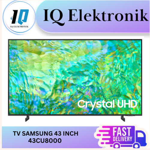 TV Samsung 43CU8000 - 43 Inch UA43CU8000 Smart TV Crystal UHD 4K