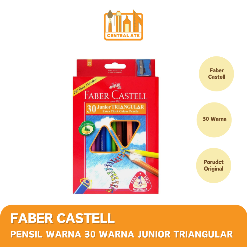 

COLOUR PENCIL / PENSIL WARNA FABER CASTELL 30 WARNA TRIANGULAR