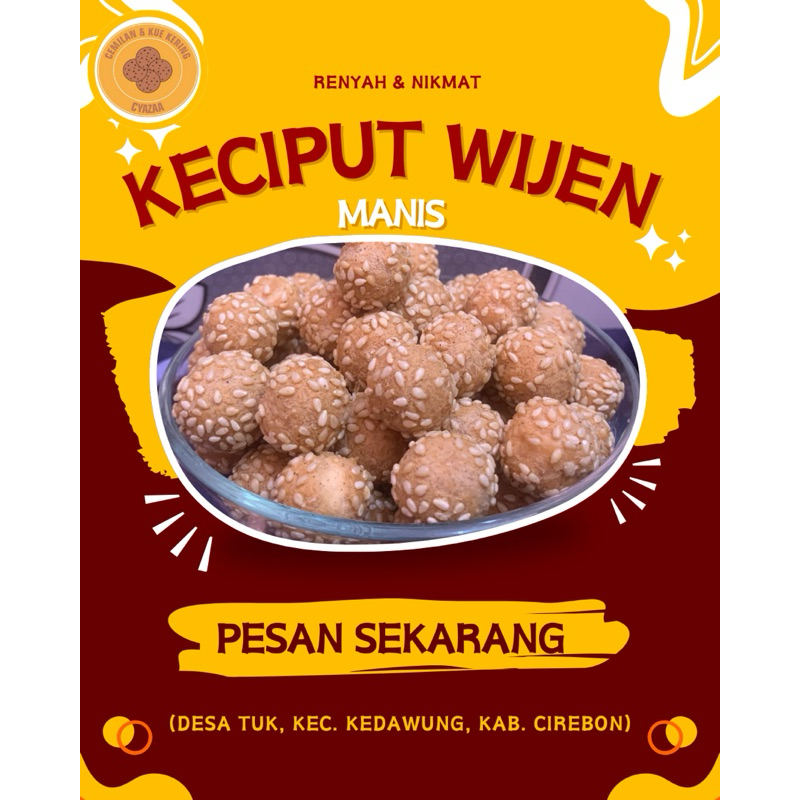 

Kue Kering Keciput Wijen/ Renyah dan Manis
