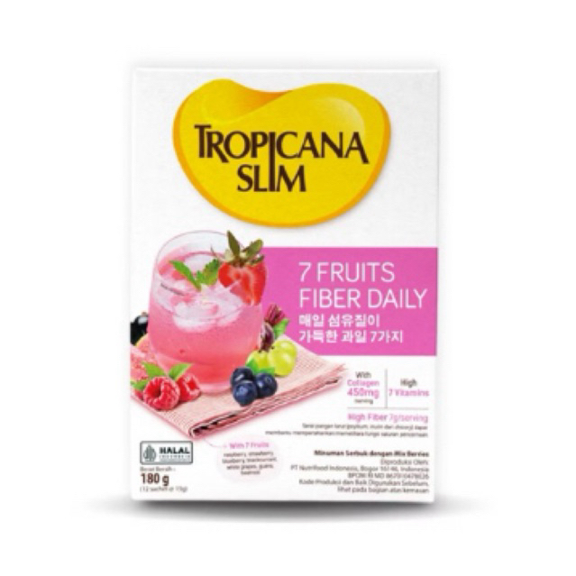 

[NEW ORI 100%] - Tropicana Slim 7 Fruits Fiber Daily