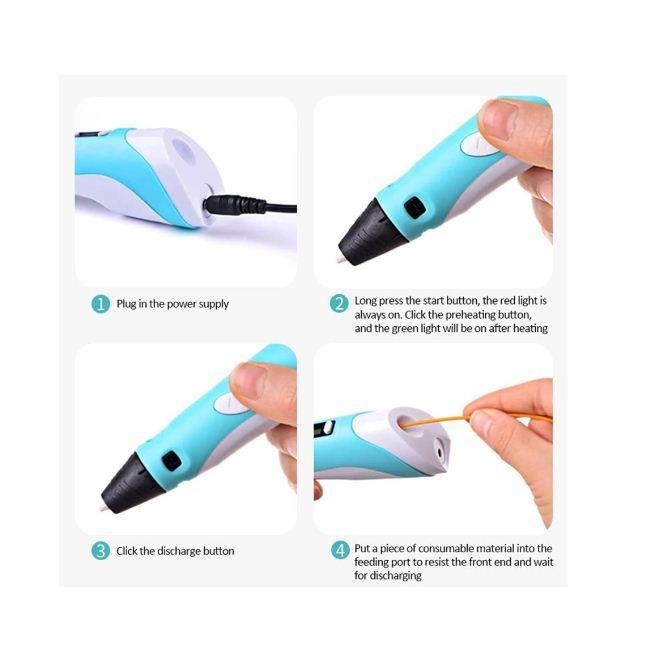 

3D Pen Printing/ Pena 3D Murah Drawing Lukis ABS Filamen Mainan DIY
