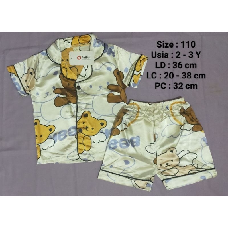 SETELAN PIYAMA ANAK PATPAT | SETELAN ANAK PATPAT | PIYAMA SETELAN ANAKA 2-3 TAHUN PATPAT PAT PAT