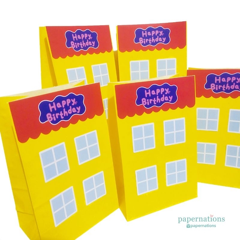 

Peppa Pig Standing Favor Bags / Goodie Bag Peppa Pig