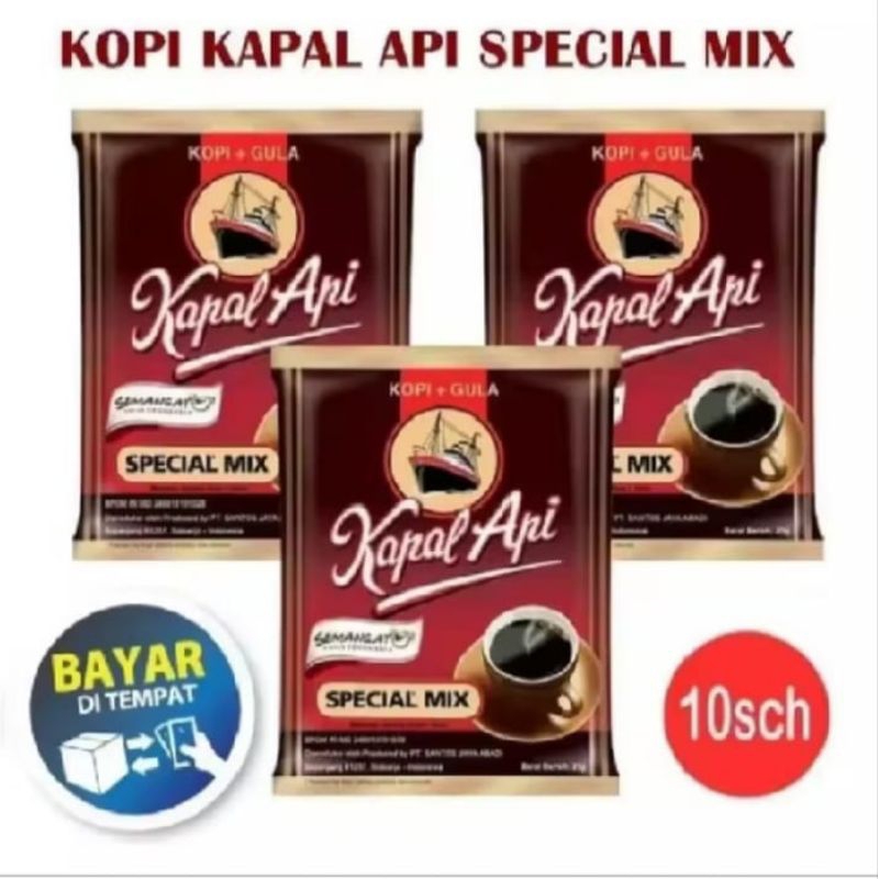 

Kopi Kapal Api Special Mix 1 Renceng isi 10 Sacheet
