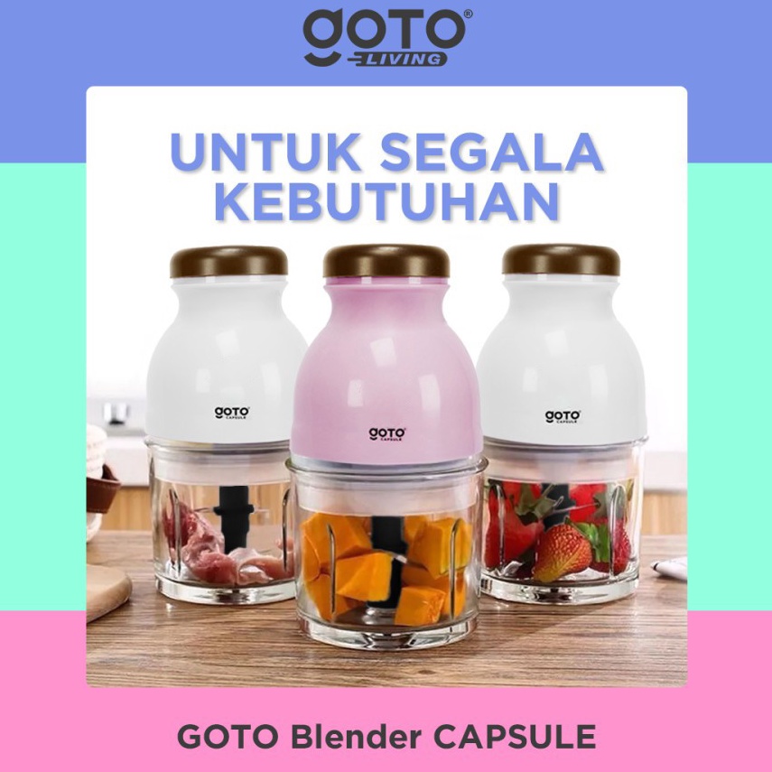 Real produk Goto Capsule Blender Penggiling Daging Blender Cutter Quatre Kapsul