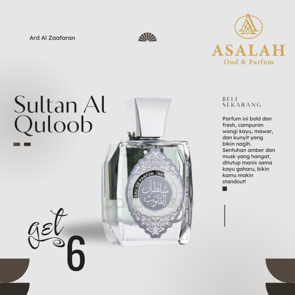 ASALAH Parfum Dubai Original Spray 100ml - Get 6 & 3 I SULTAN AL QULOOB SUROORI I