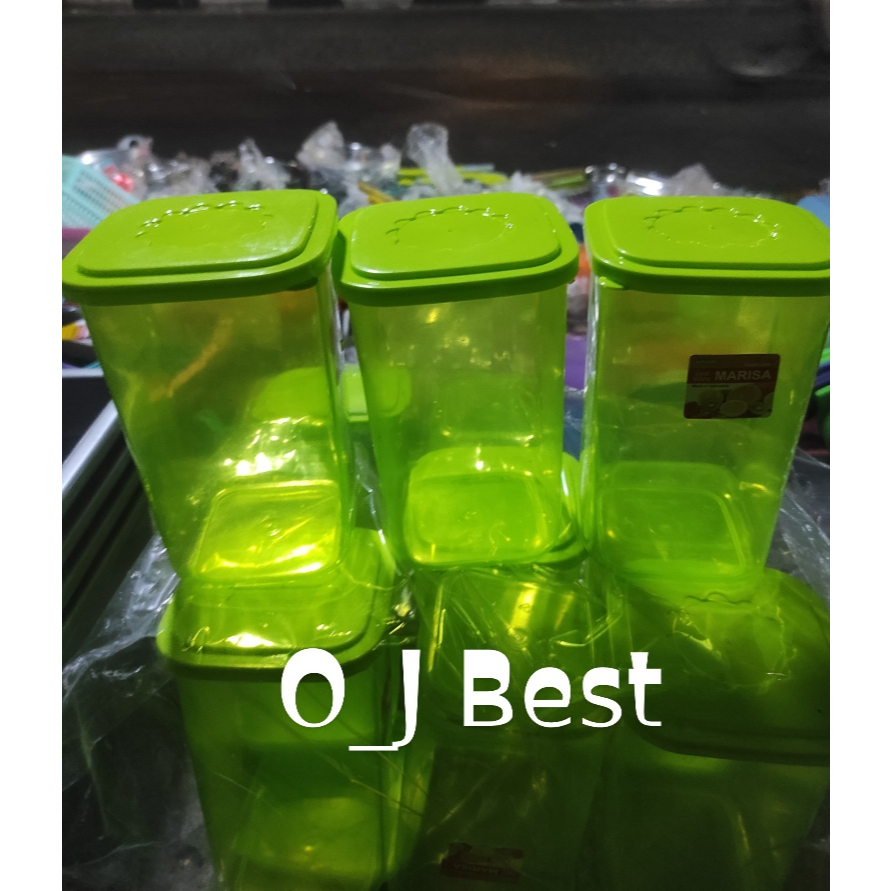 Toples best quality Kotak 1000ml (10x12 h:16) Warna Penyimpanan Plastik Sealware 1liter Serbaguna