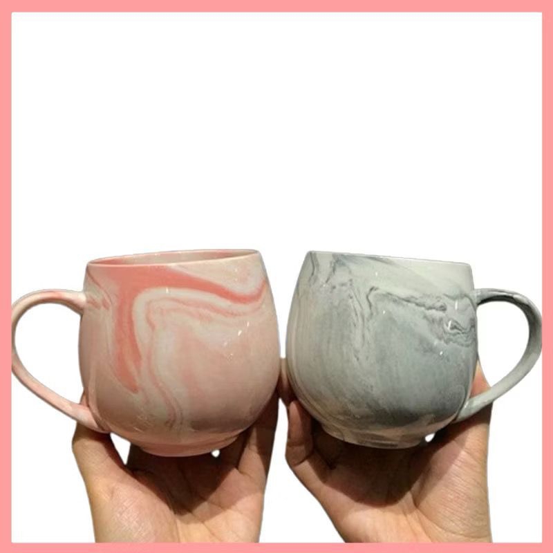 asad Gelas Marbel Keramik Couple Gift Set Gelas Keramik Hampers Souvenir Mug Cangkir Cantik Parsel