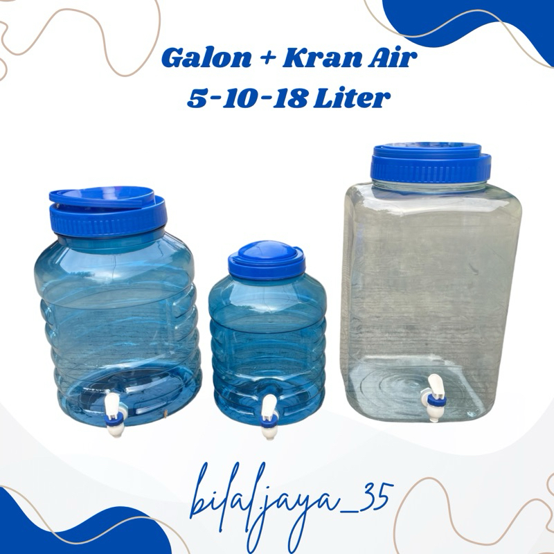 Galon Air Kran 5 Liter, 10 Liter, 18 Liter TU2T