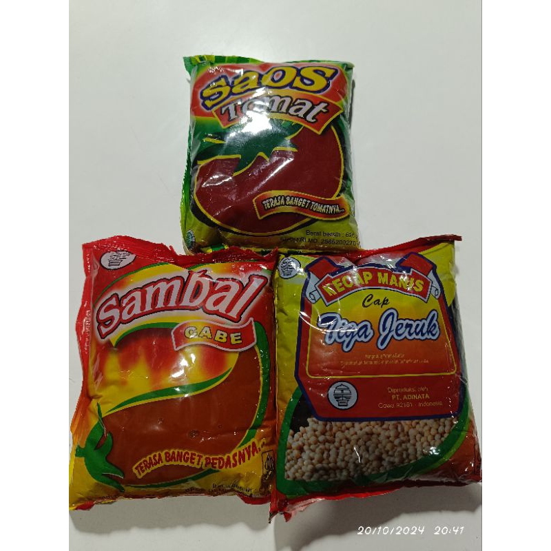 

Sambal Cabe l Saus Tomat l Kecap Manis