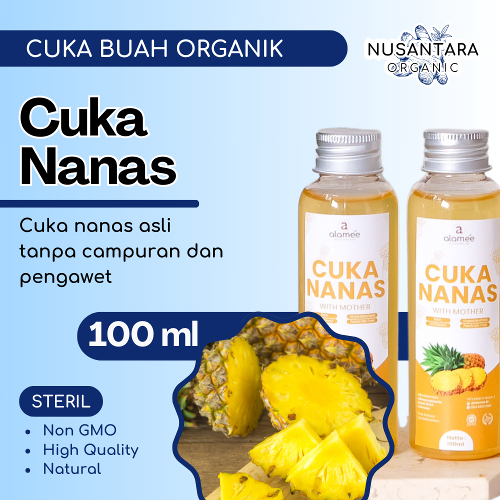 

Cuka Nanas Murni Alamee Pineapple Cider Vinegar With Mother Atasi Diabetes 100ml