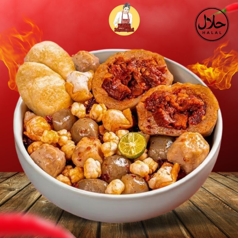 

baso aci iga emplok super pedas kedai mami riri karawang