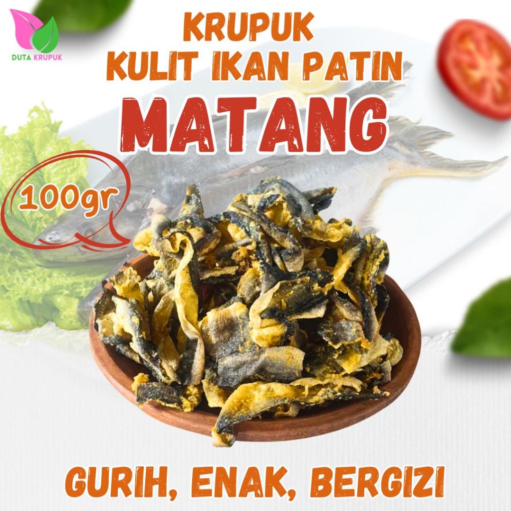 

KRUPUK KULIT IKAN PATIN MATANG 100GRAM l RENYAH, GURIH, ENAK