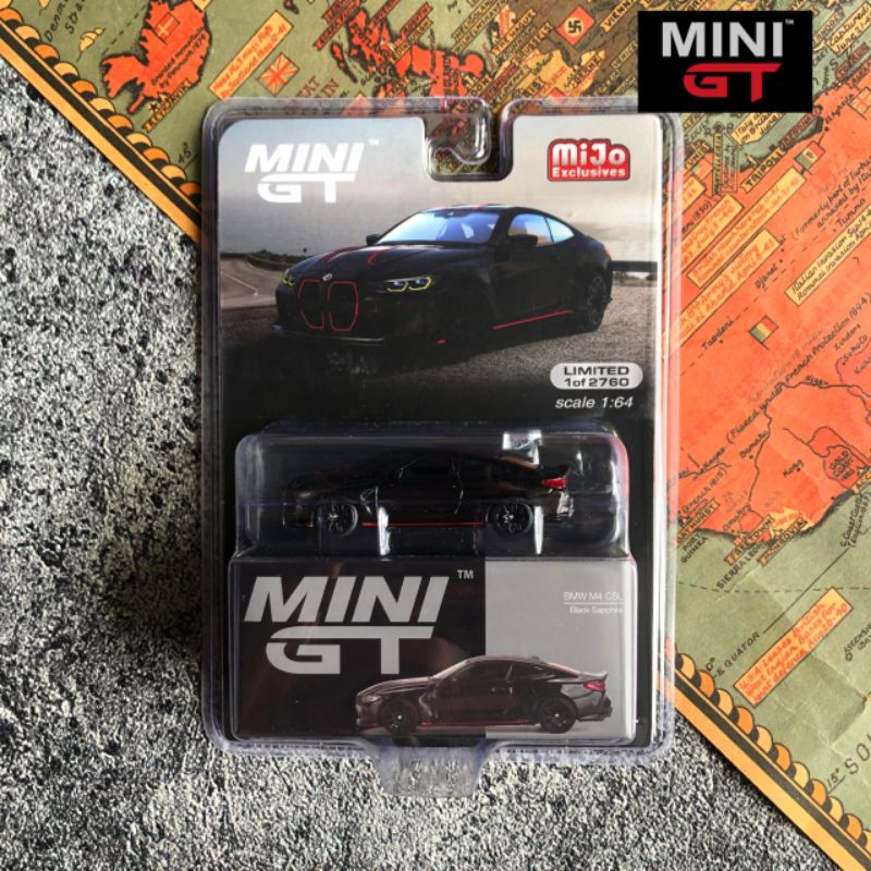 [ MGT00703-MJ ] MINI GT 703 | BMW M4 CSL Black Sapphire - Mainan Mobil Balap