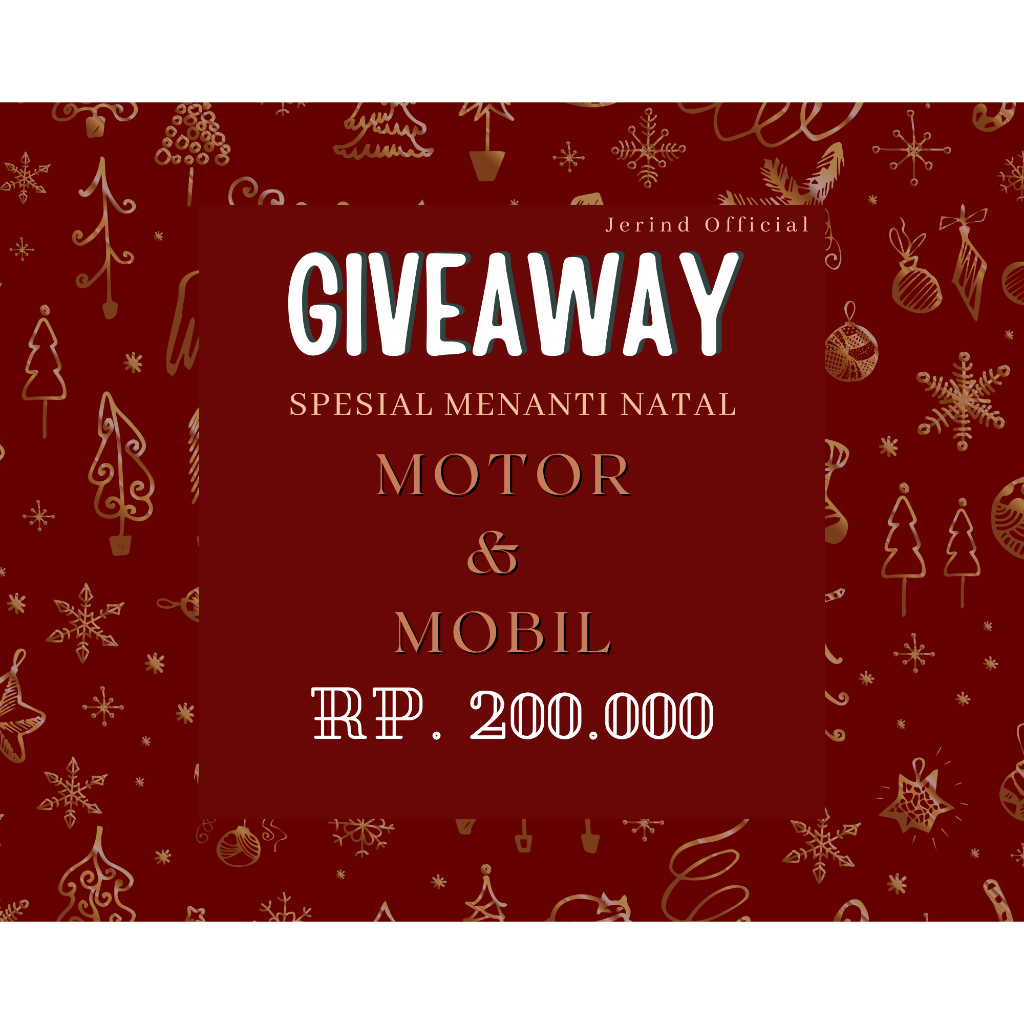 (Terheboh) Giveaway Motor, Giveaway Mobil, Giveaway Motor dan Mobil, Giveaway Natal, Giveaway Motor 