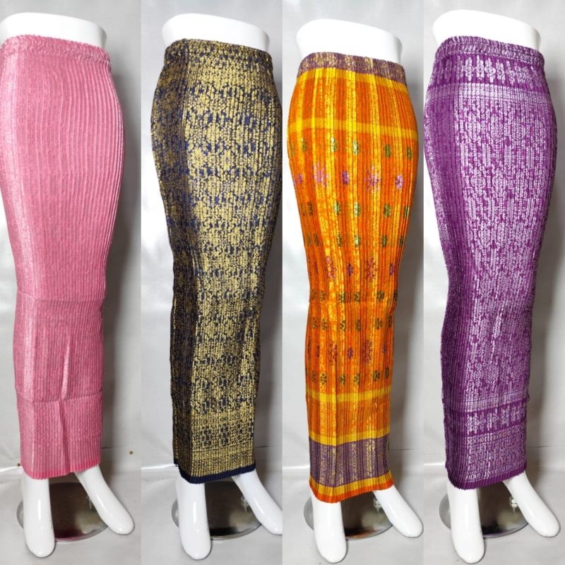 rok songket plisket // rok songket bawahan baju // bawahan kebaya // rok plisket songket