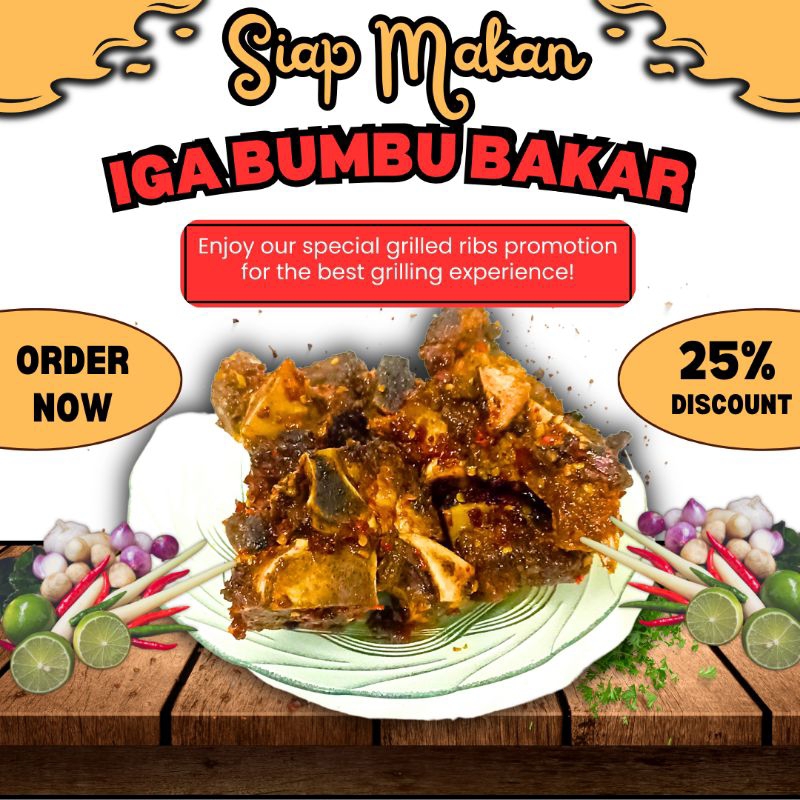 

Kirim Instan Iga sapi bumbu bakar Siap Makan