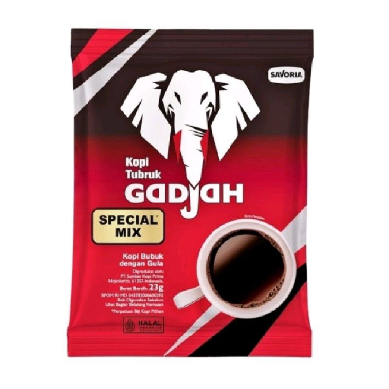 

kopi Indocafe, kopi tubruk Gadjah 1 renceng,kopi gadjah gula terpisah (isi 10pcs)