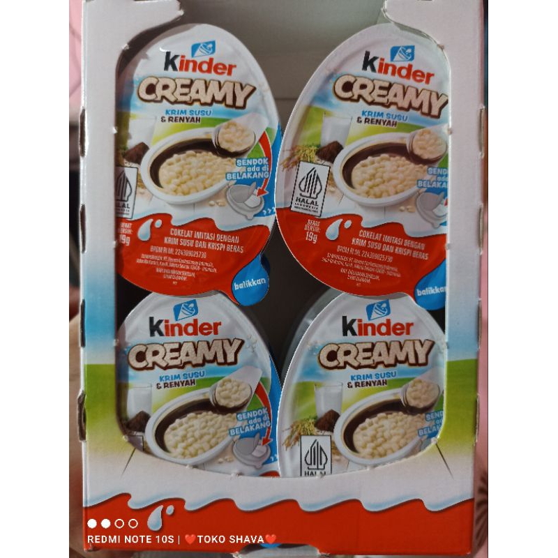

kinder creamy isi 12