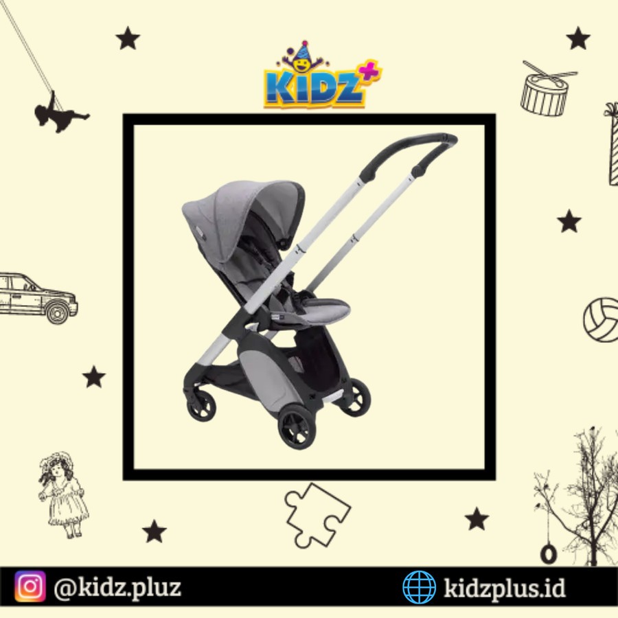 Sewa BUGABOO ANT COMPLETE STROLLER - ALUMINIUM/GREY MELANGE