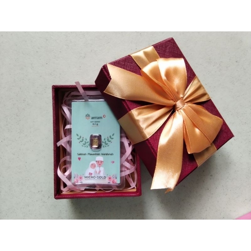 HAMPERS MICRO GOLD 0.1 GRAM ANTAM X HARTADINATA