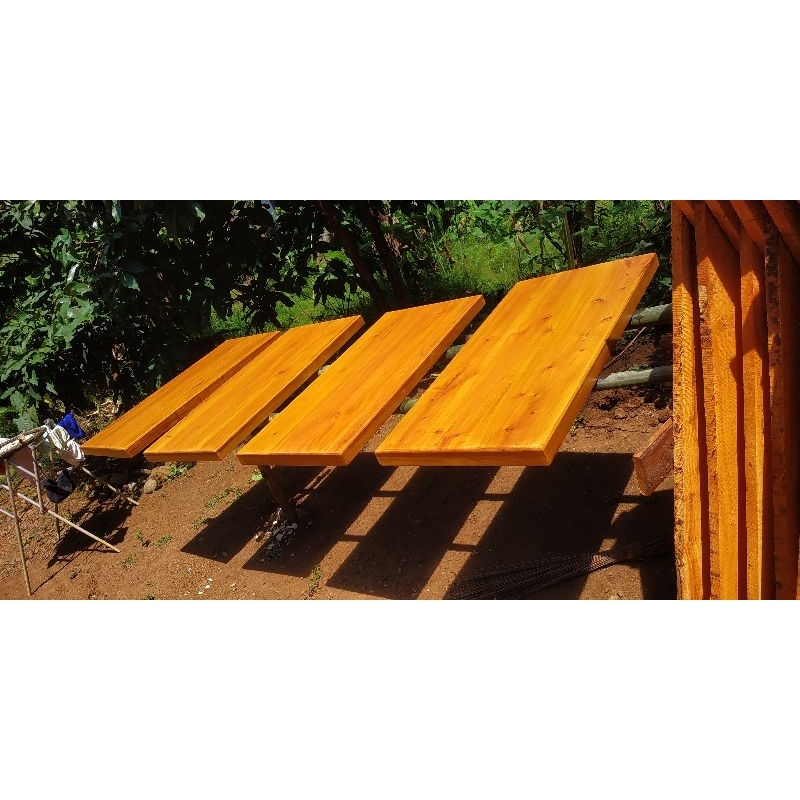 papan kayu daun meja top table 180x80x5cm tempel