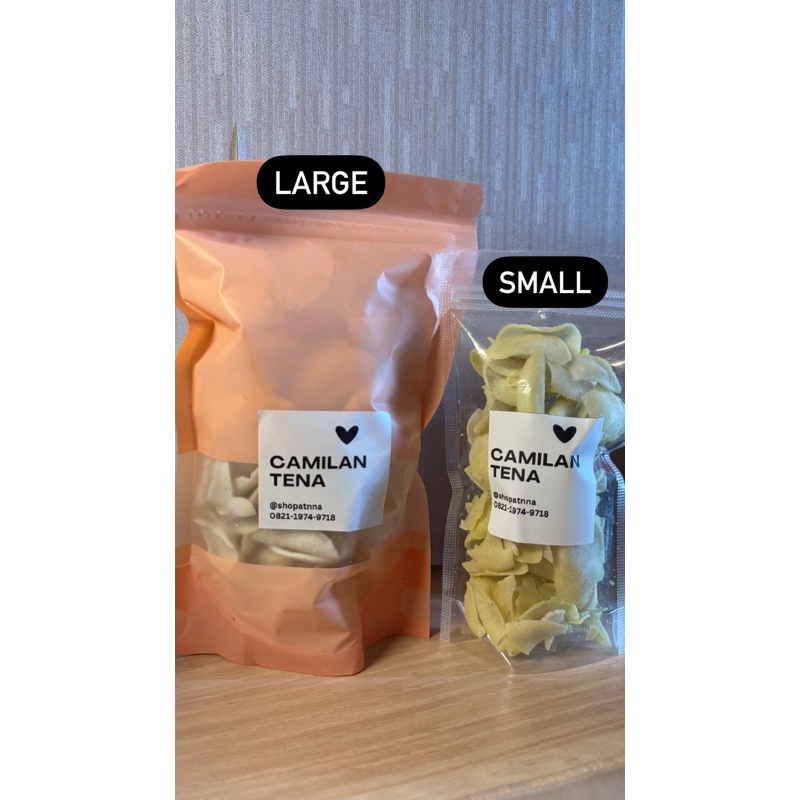 

CAMILAN TENA (KERIPIK ACI) SIZE LARGE