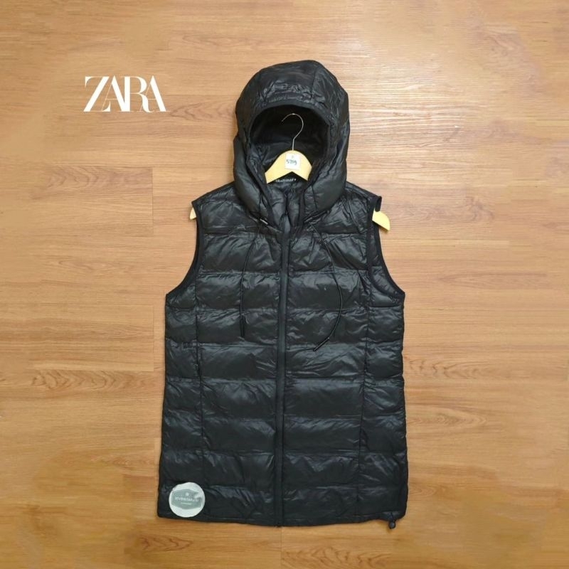 Zara Puffer long vest